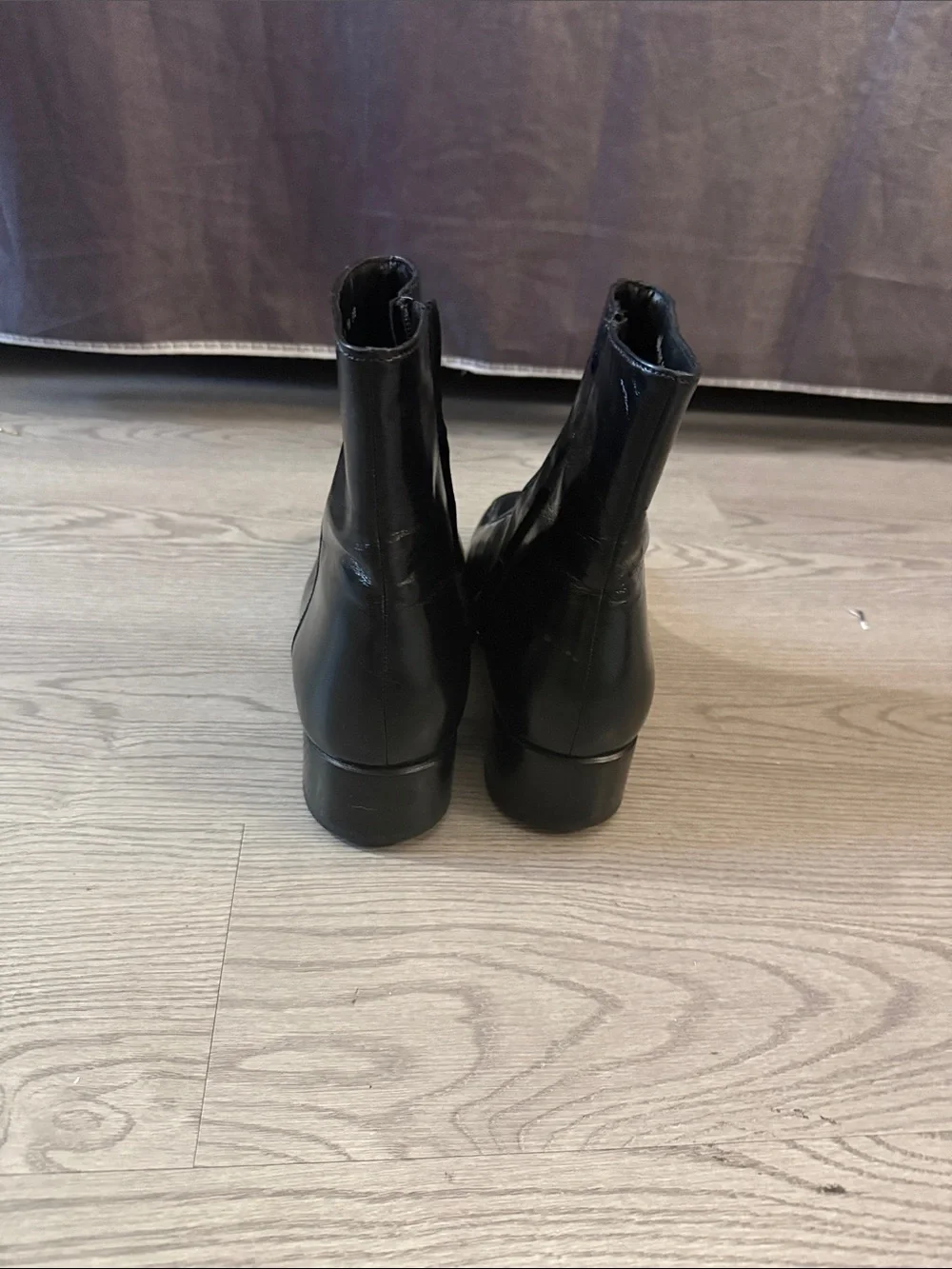 Black Leather Men's Florsheim Duke Ankle Boots - Classic Zip Closure